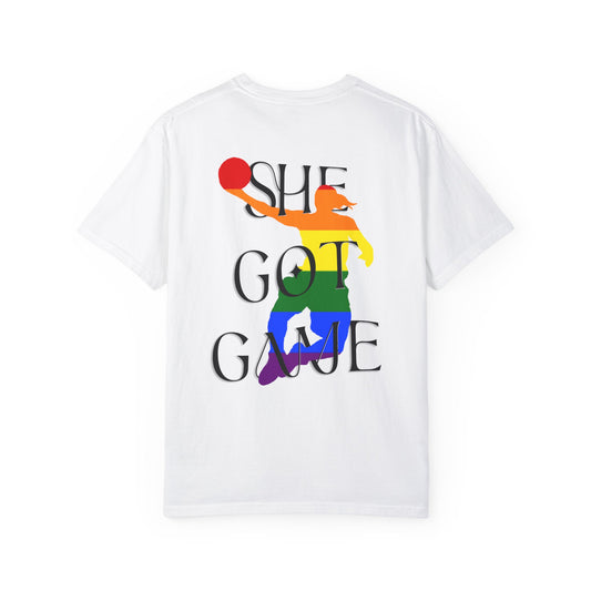 LEGACY TEES - SHE GOT GAME PRIDE EDITION (Black Text)