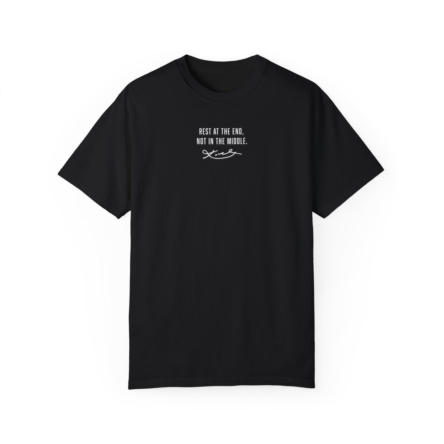 AT THE END - STATEMENT TEE