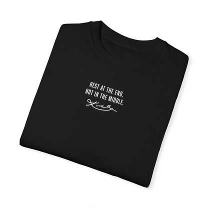 AT THE END - STATEMENT TEE