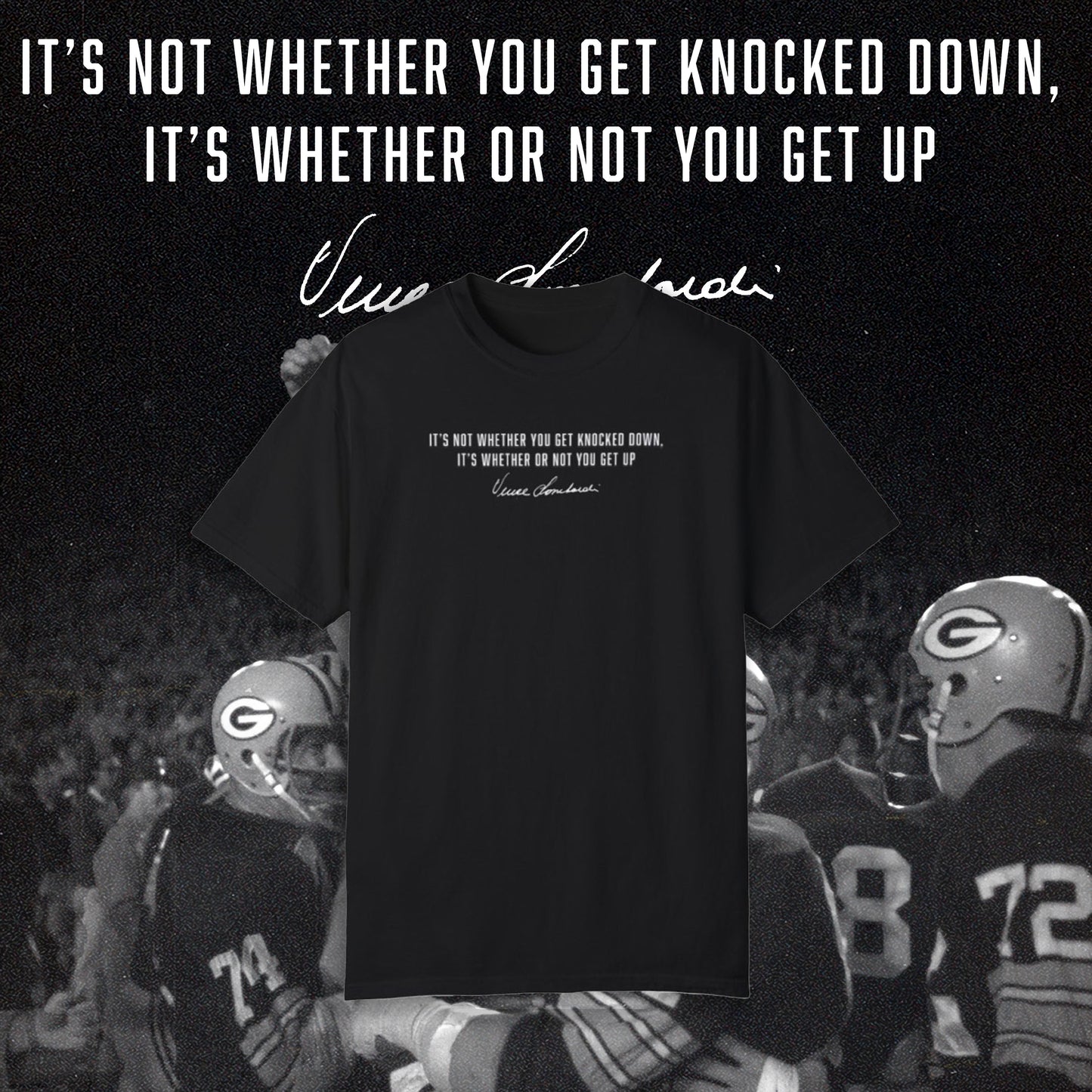 GET KNOCKED DOWN - STATEMENT TEE